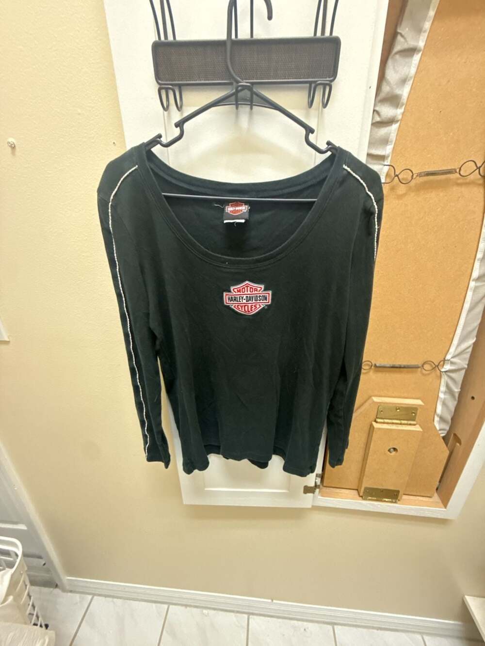 Harley-Davidson Twin Cities Long Sleeve Scoop Neck Shirt Size L